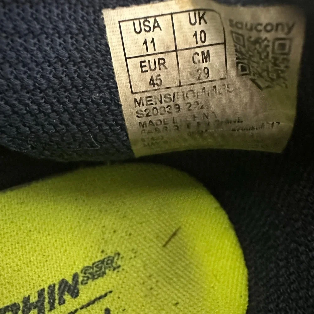 Saucony Endorphin Pro 4 Sneakers Navy Citron Athletic Running Shoes Mens 11